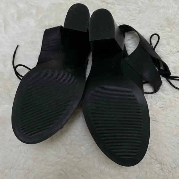 George - Block Heeled Lace Up  Sandals - Picture 3 of 5